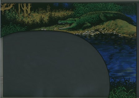 Zaccaria Frogger monitor glass scan - top right